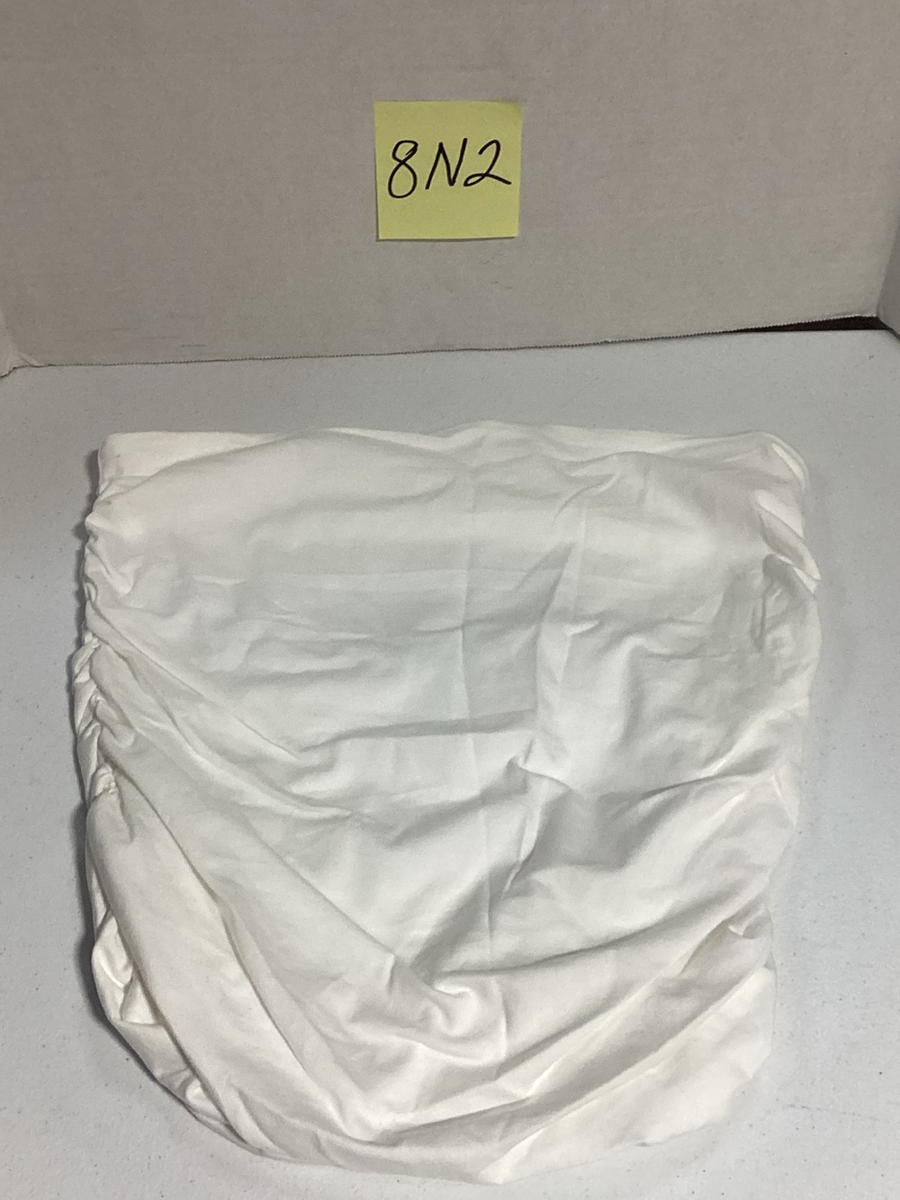 LOFT White Strapless Ruched Tube Top